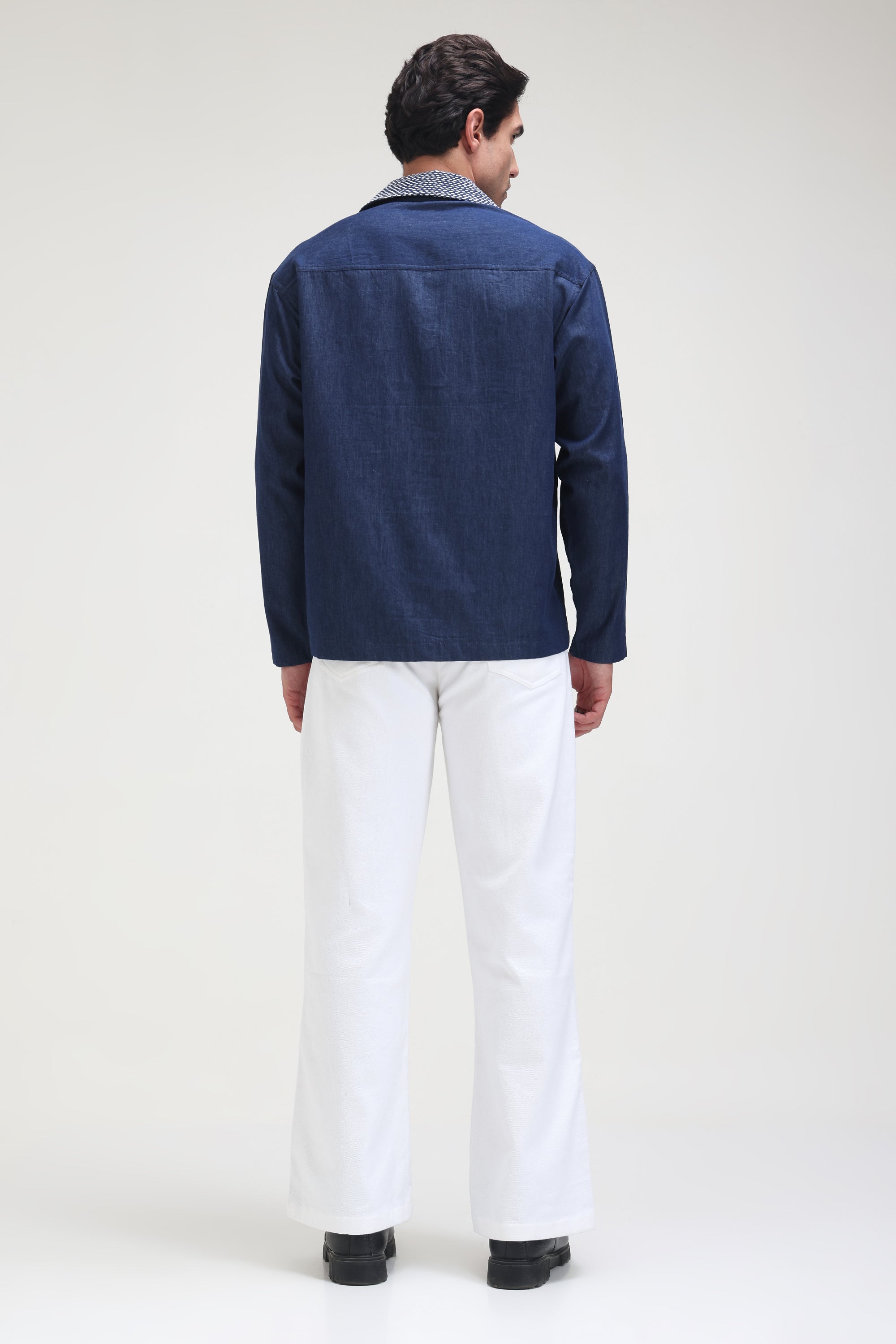 Light waight Denim Kantha Shirt