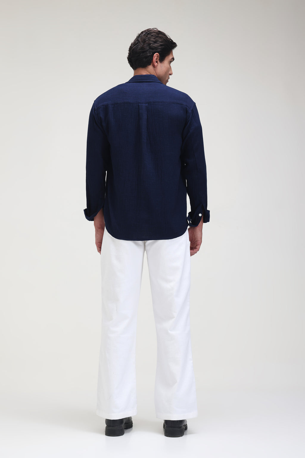 Double Cloth Hand embroidered Shirt