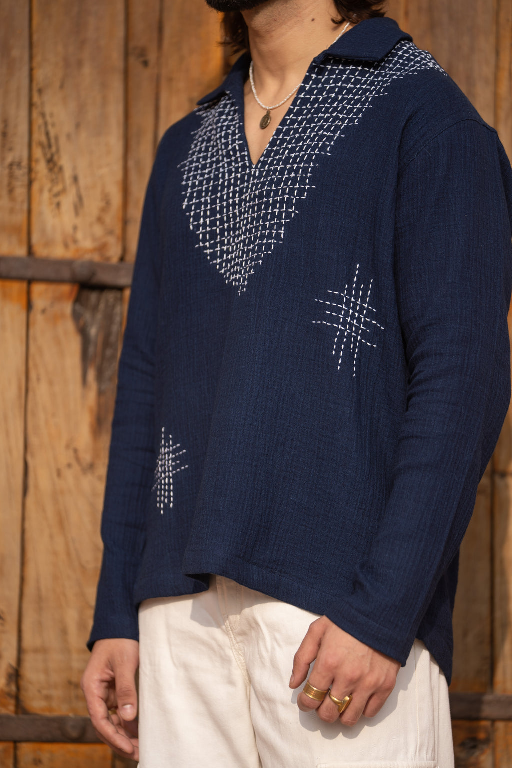 Indigo Kantha Kurta