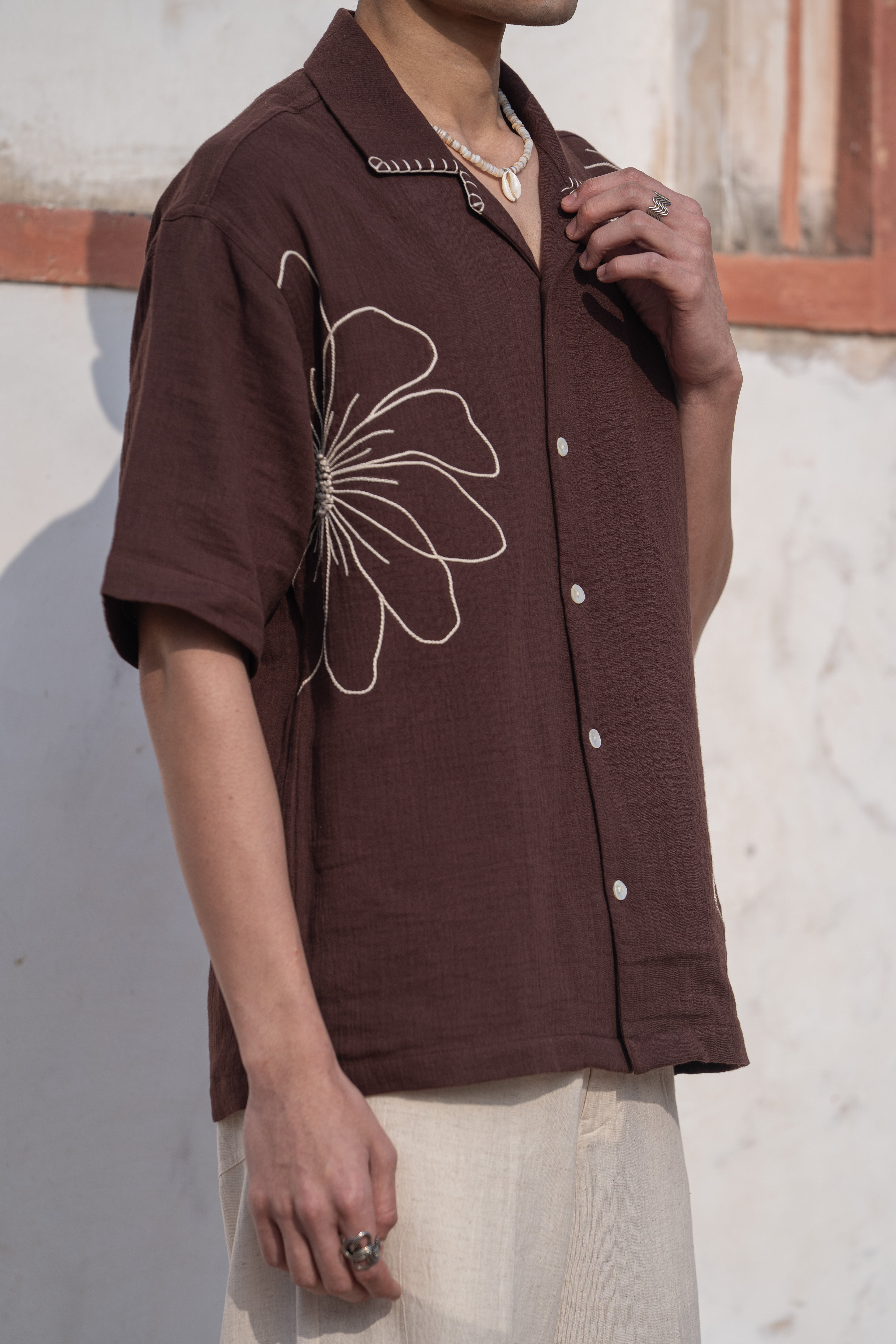 Mocha Bloom Shirt
