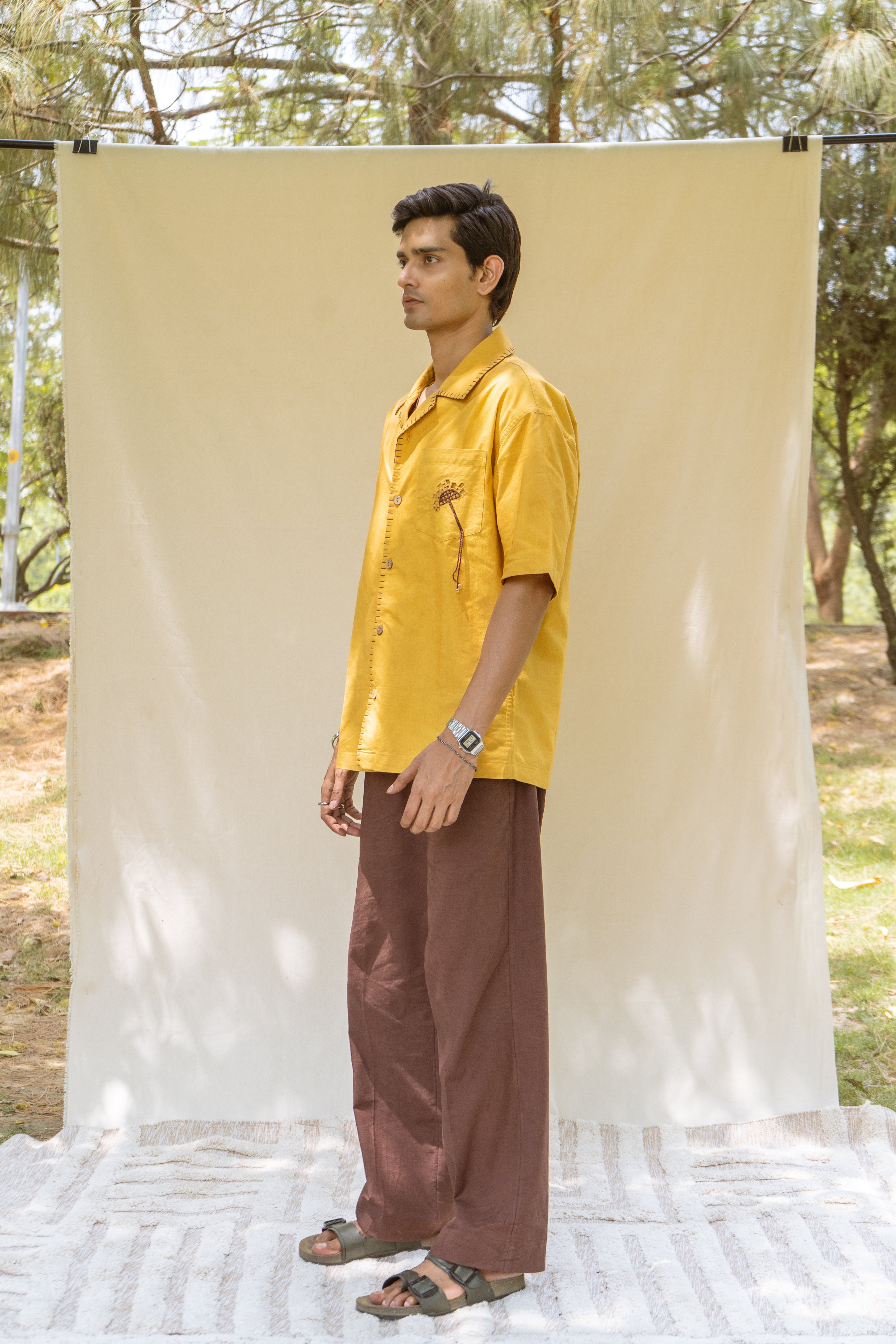 Surajmukhi (सूरजमुखी) Shirt — Mustard