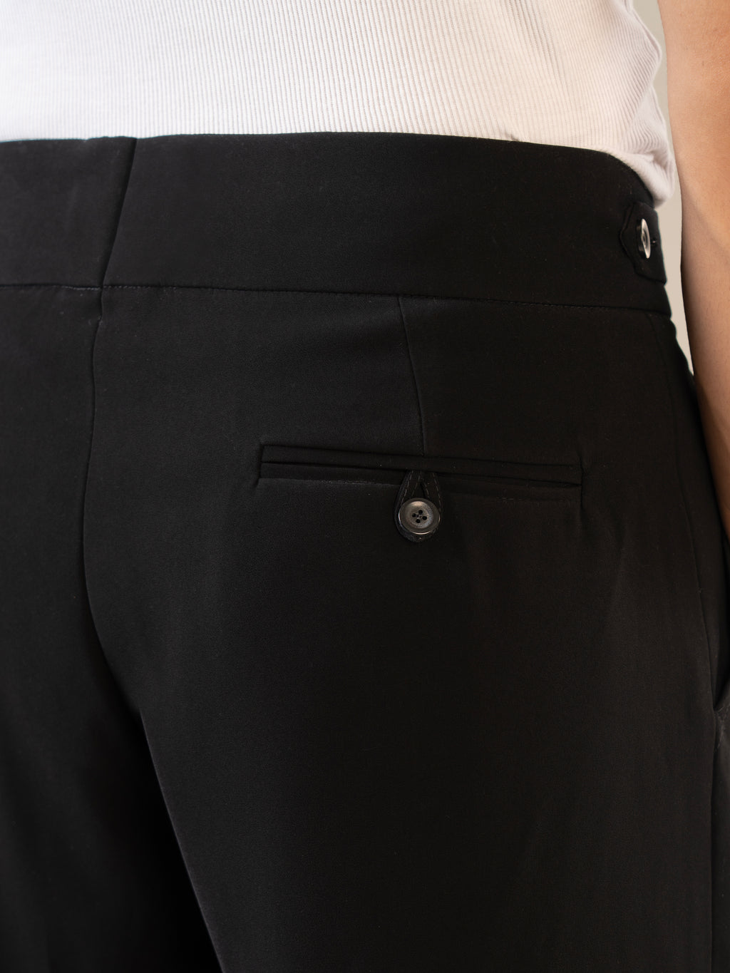 Black Polyester Baggy Pants | For Men